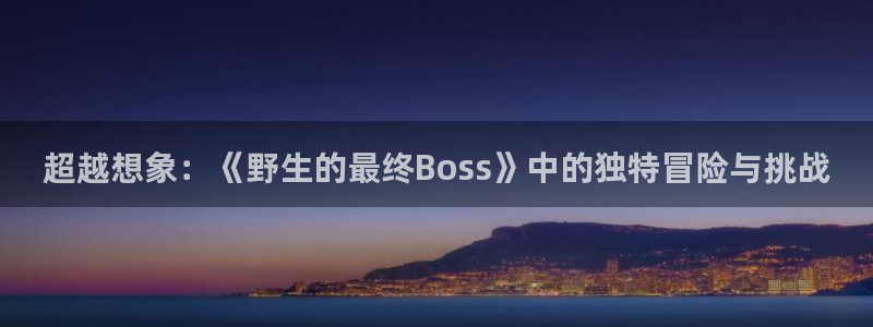 萌师在上奇漫屋：超越想象：《野生的最终Boss》中的独特冒险与挑战